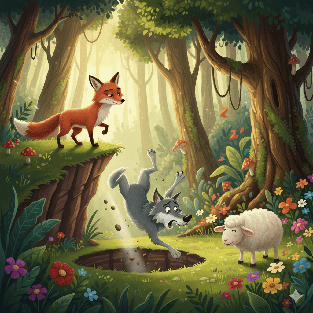 Tülkü, Canavar və Qoyun